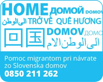 IOM - Pomoc migrantom pri návrate zo Slovenska domov - infolinka 0850 211 262