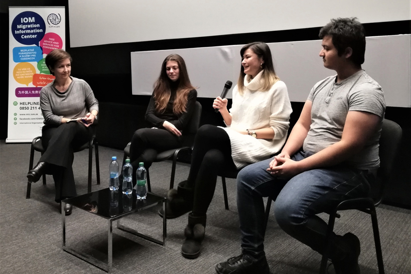 IOM - Photo of a discussion within the Global Migration Film Festival 2019 in Slovakia