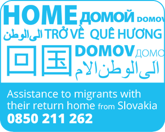 IOM - Assistance to migrants with their return home from Slovakia - Helpline 0850 211 262