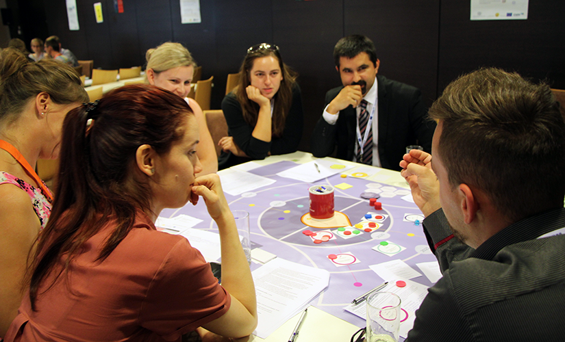 Photo - Scenario Exploration System Board Game during the 6th EMN Educational Seminar on Migration, August 2018