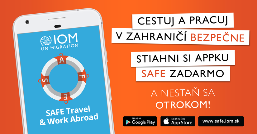 Aplikácia SAFE na prevenciu obchodovania s ľuďmi v 11 jazykoch