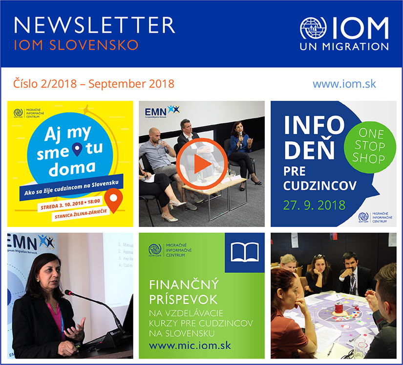 Obsah - Newsletter IOM v Slovenskej republike, číslo 2/2018 – September 2018