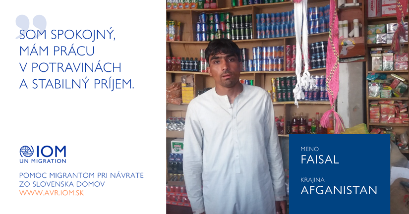 Faisal z Afganistanu: Som spokojný, mám prácu v potravinách a stabilný príjem