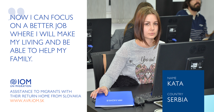 Kata from Serbia: Now I can concentrate on a job that provides me with resources for living