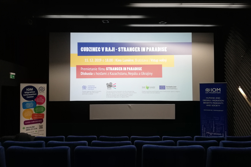 IOM - Foto z premietania počas Global Migration Film Festival 2019 na Slovensku