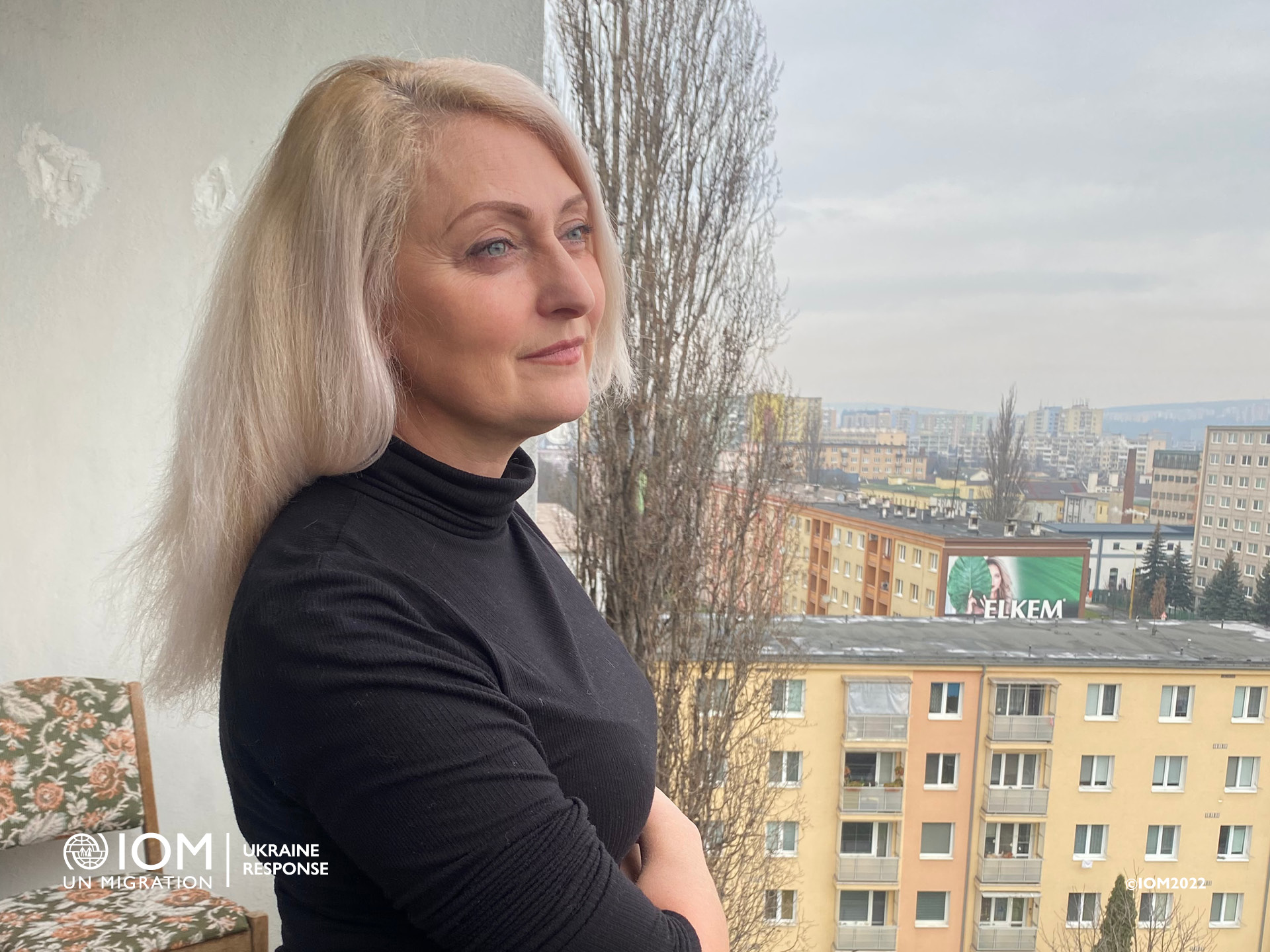 Photo - Even though she is happy to have found a temporary home in Slovakia, the only thing Anzhelika longs for is peace. Photo: IOM/Dušana Štecová