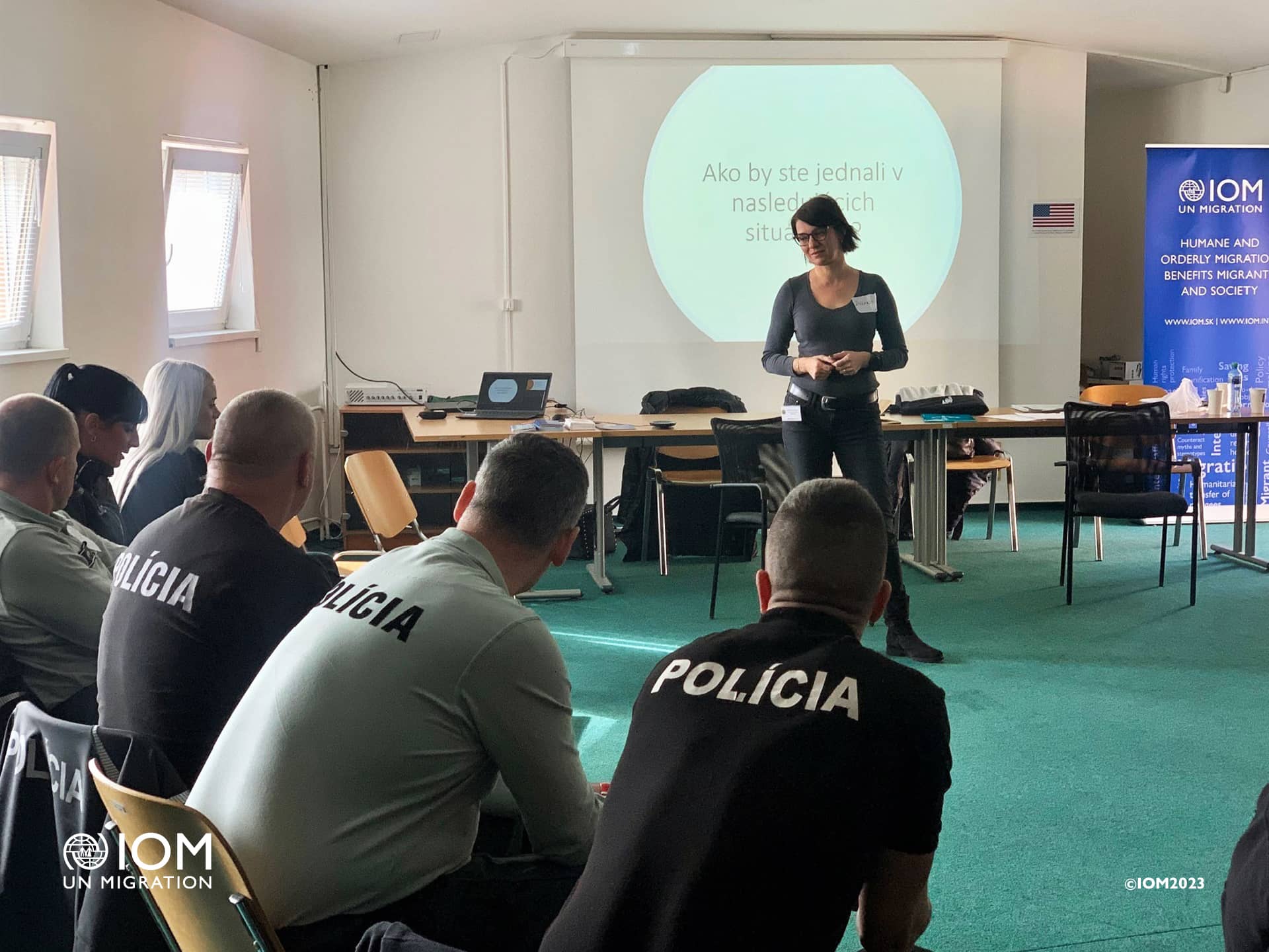 Since February 2022, IOM has organized 100 protection-related trainings, seminars, and workshops for close to 1,300 frontline workers, partners, healthcare professionals, volunteers, and humanitarian workers in Slovakia. Photos © International Organization for Migration (IOM) 2023.