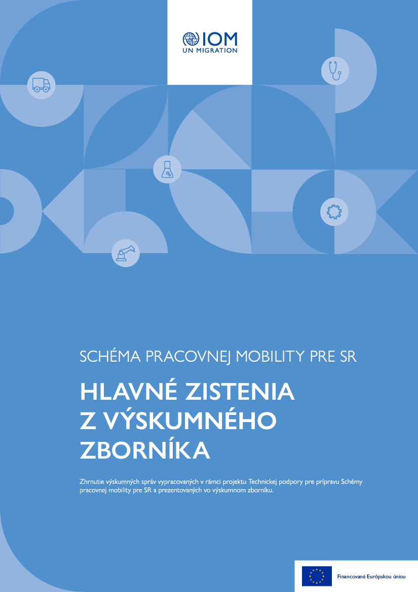Obálka - Hlavné zistenia z výskumného zborníka – Schéma pracovnej mobility pre SR