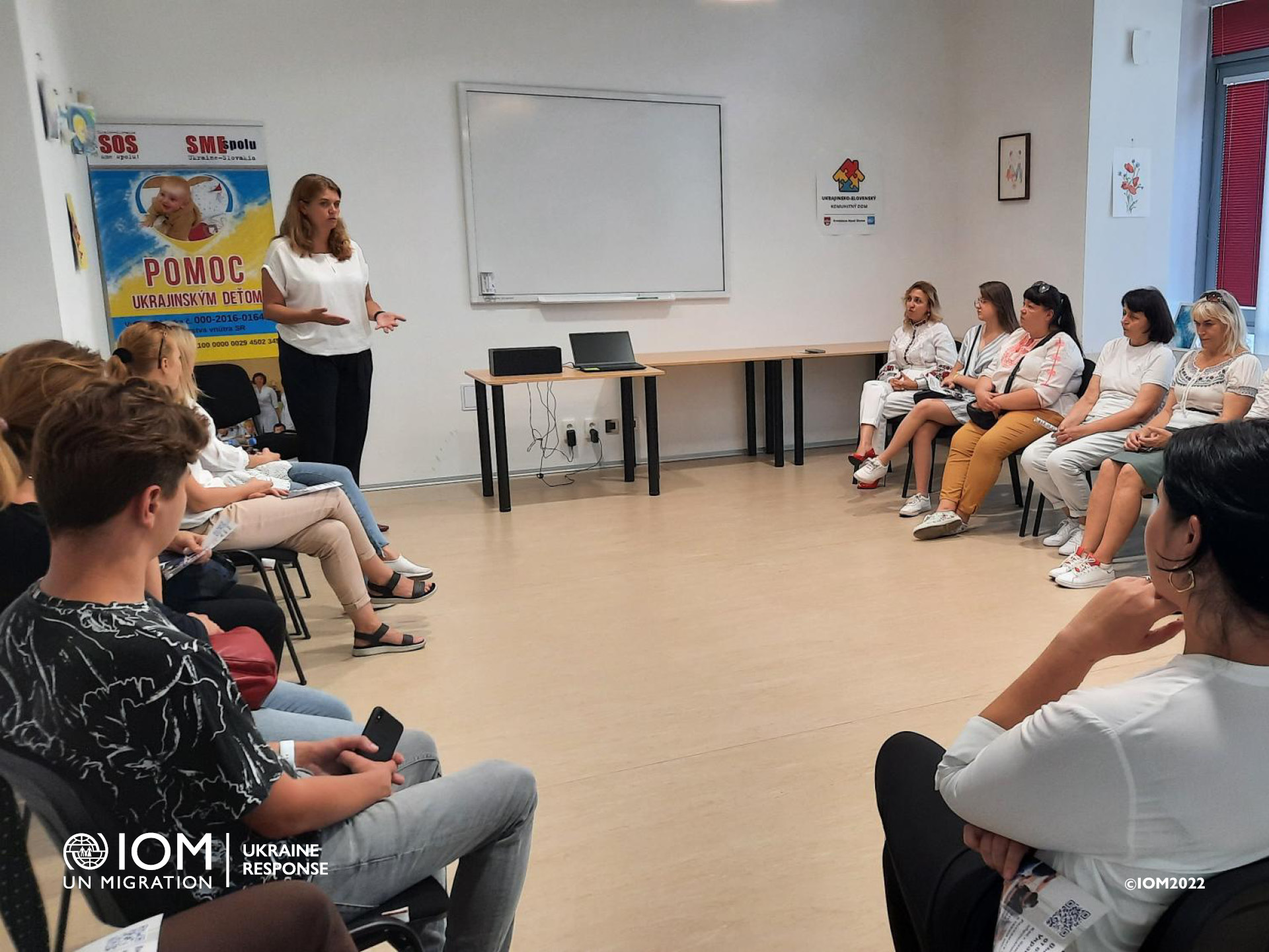 Ukrainian community in Bratislava at the event Independence Day of Ukraine. Photo © International Organization for Migration (IOM) 2022.