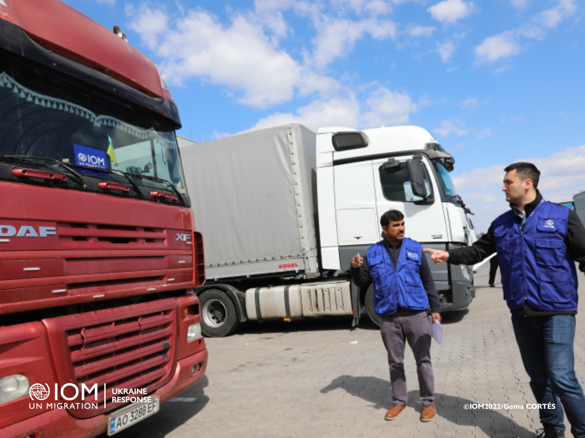 Since the beginning of the war, over 2,100 metric tons of supplies have been transported from Košice to various locations in Ukraine. Photo © IOM / Maria Gema Cortes