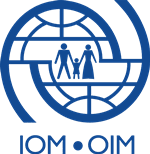 logo iom oim blue